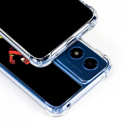 DC Comics The Flash Pixelated Running Pose Moto G 5G (2024) Clear Case